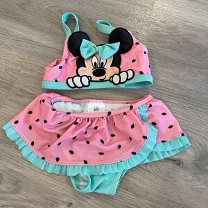 Cutest Ever DISNEY Peeking Minnie Mouse Bathsuit. Size 12-18 Month